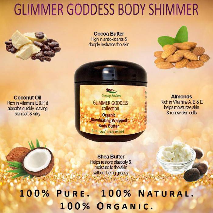 Glimmer Goddess - Organic Illuminating Whipped Body Butter