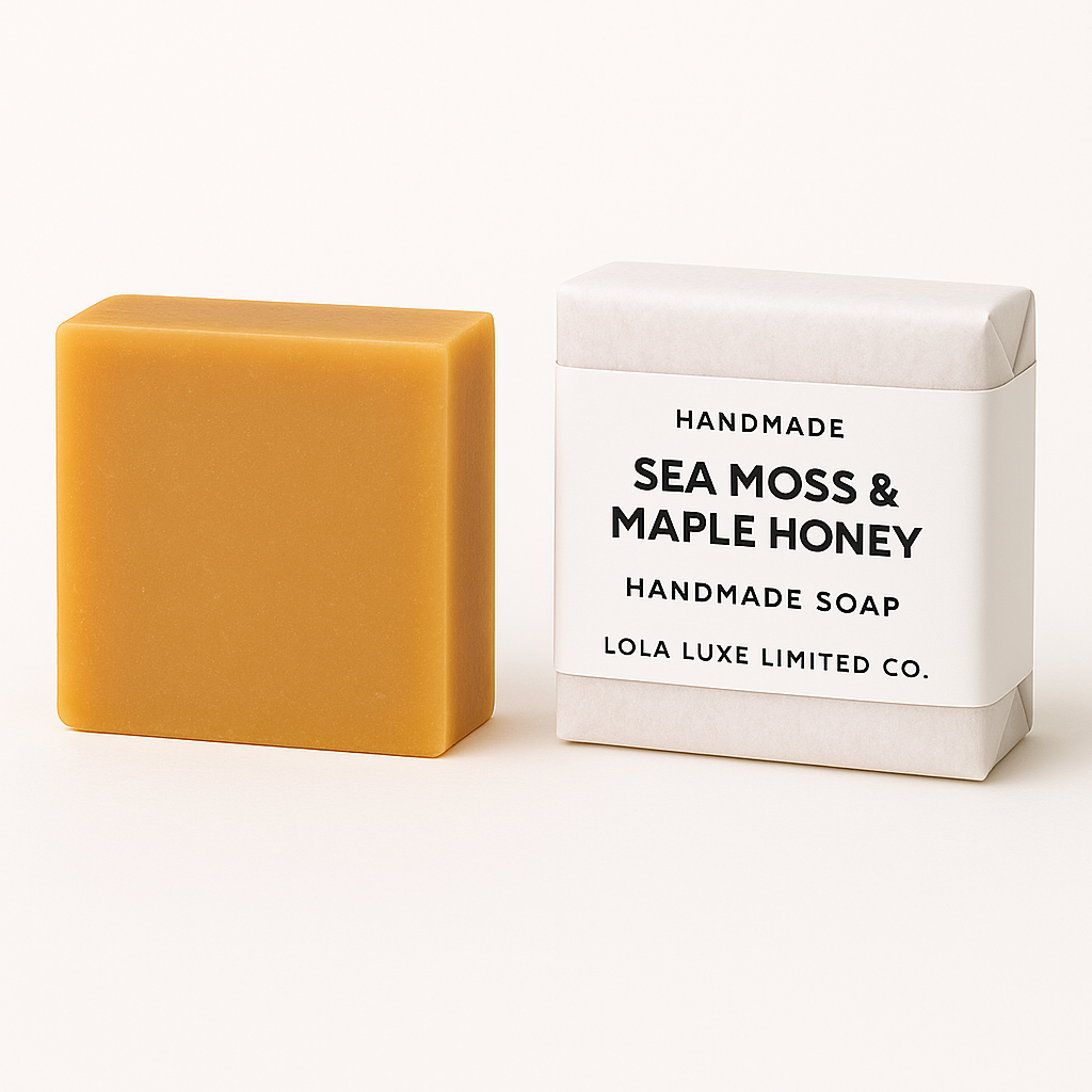 Lola Luxe Handmade Organic Soap Bar "Sea Moss & Maple Honey"
