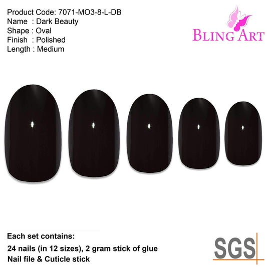 Bling Art 24 Acrylic Press-On Nail Set