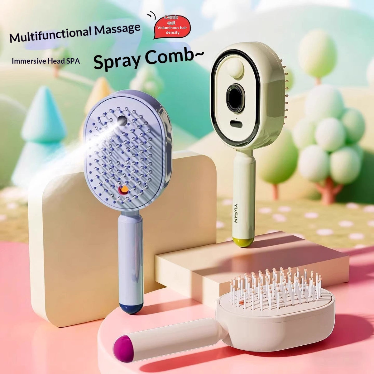 Electric Spray Airbag Massage Comb Hair Brush
