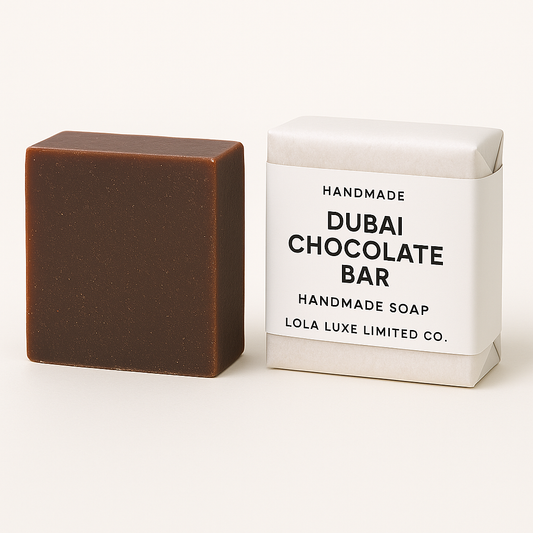 Lola Luxe Handmade Organic Soap Bar "Dubai Chocolate"