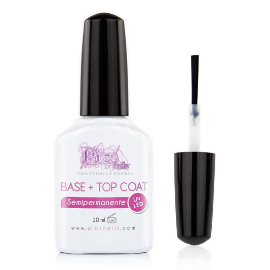 Base & Top Coat Combination Polish for Gel Nails 12ml