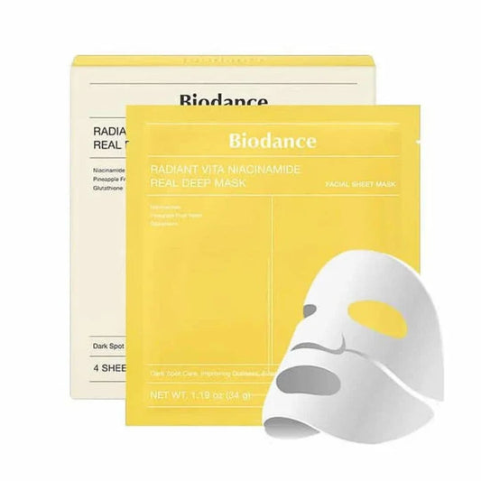 Biodance Radiant Vita Niacinamide Real Deep Mask 4 Pack