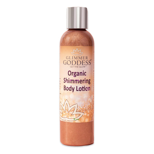 Glimmer Goddess Organic Bronze Shimmer Body Lotion