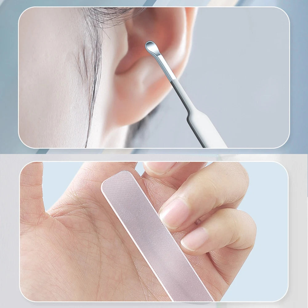 Stainless Steel Nail Clipper Kit in PU Leather Case