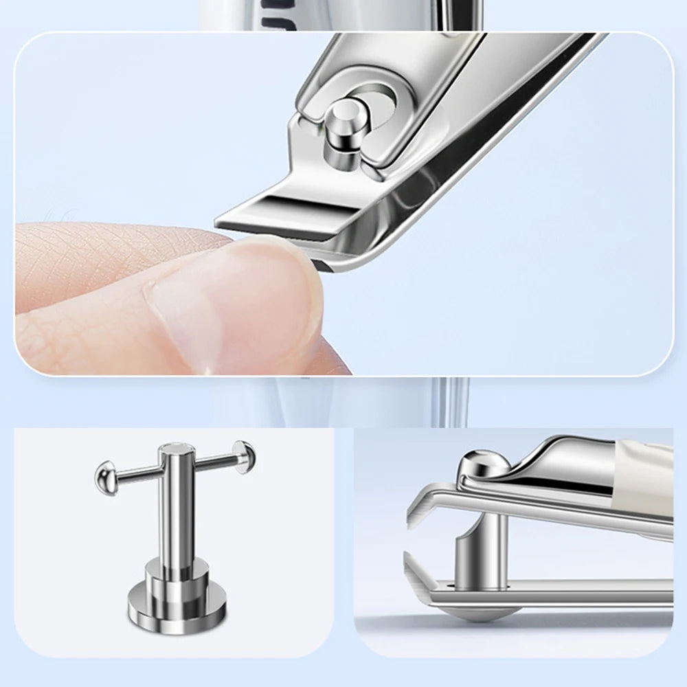 Stainless Steel Nail Clipper Kit in PU Leather Case