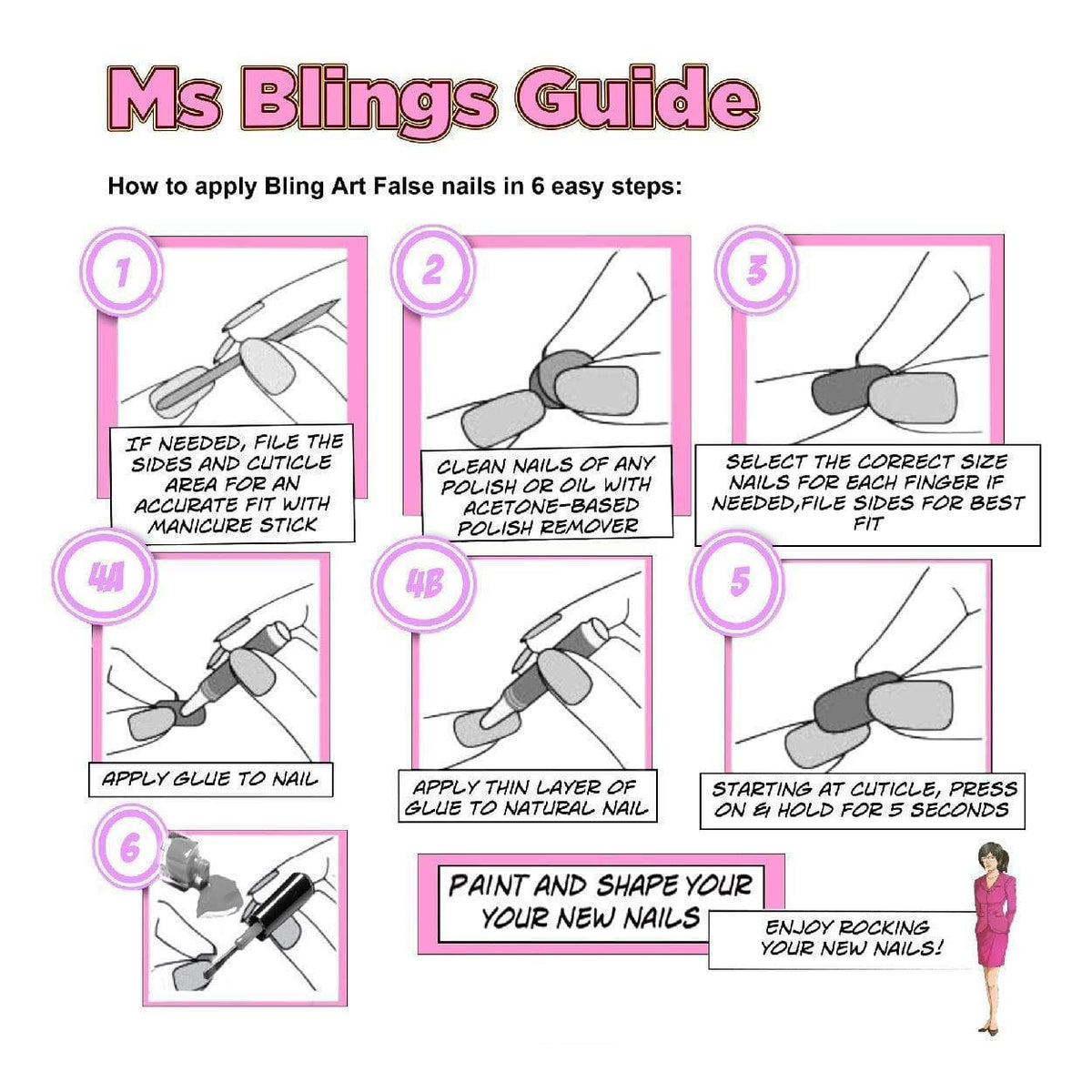 Bling Art 360 Oval Medium Transparent Acrylic Nails