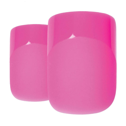 Bling Art Pink Matte Squoval 24 Acrylic Press-On Nail Set