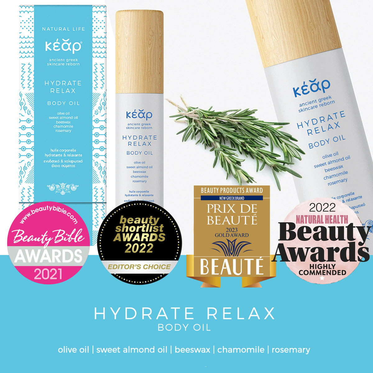 Kear Hydrate & Chill: Hydrate Relax Body Oil 50ml