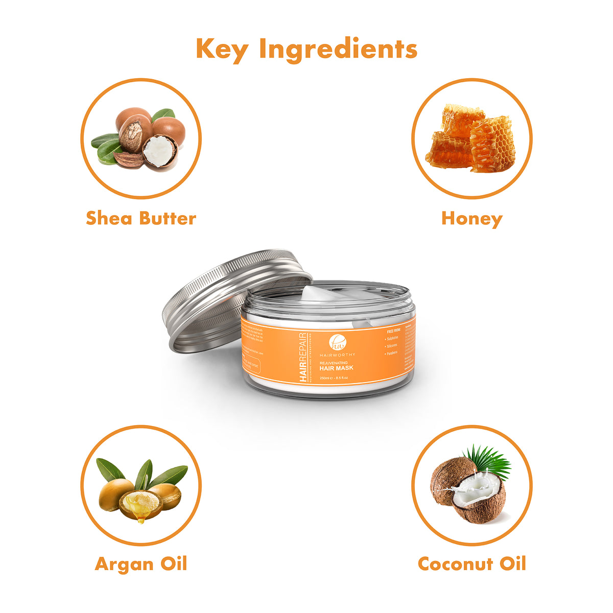 Hairworthy Hair Repair Hair Mask 250ml