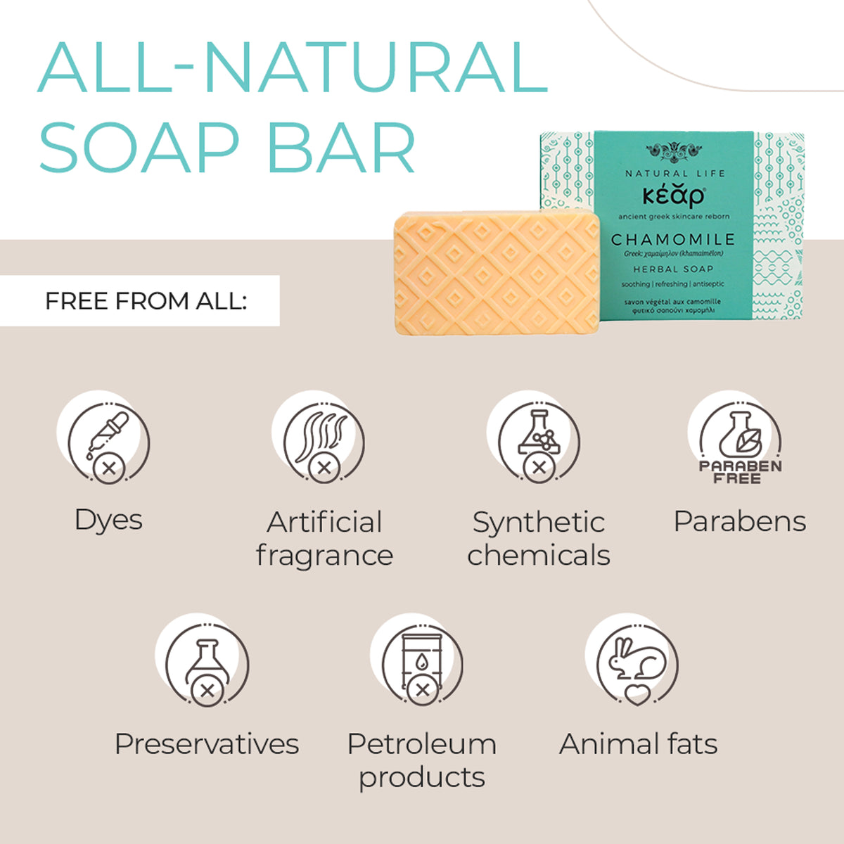 Kear Chamomile Herbal Soap Pack Duo
