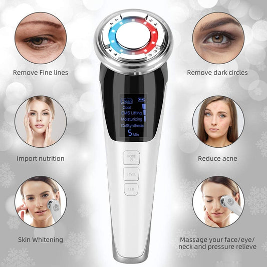 Ultrasonic Vibrating Facial Massager - Wrinkle Remover Anti-Ageing